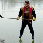 Hockey on the local lagoon